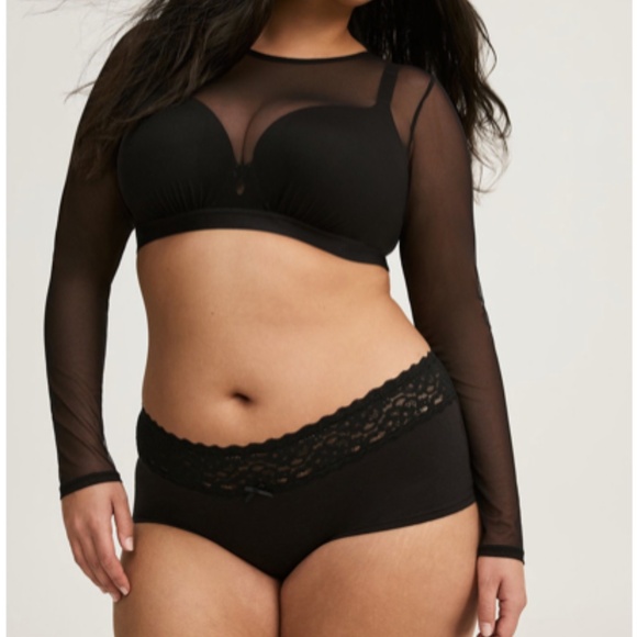 Torrid Mesh Under-It-All Crop Top - Picture 1 of 10